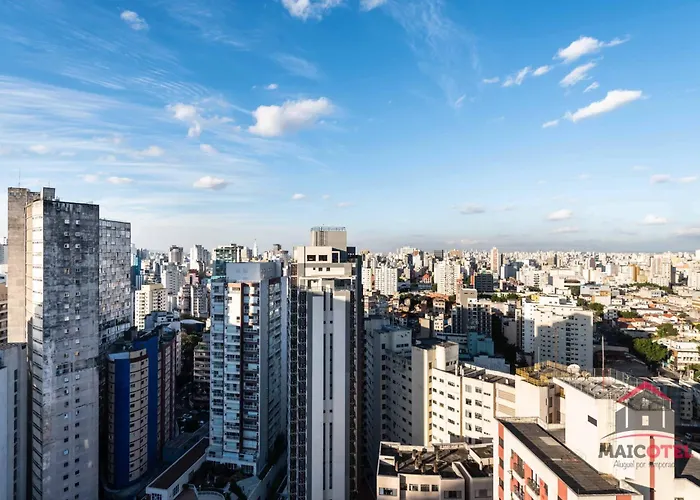 BHaus Bela Vista VN Ueno - Vista Incrível 14o andar - Academia - Lavanderia - Coworking - Mini Mercado - Estacionamento pago no prédio - U0