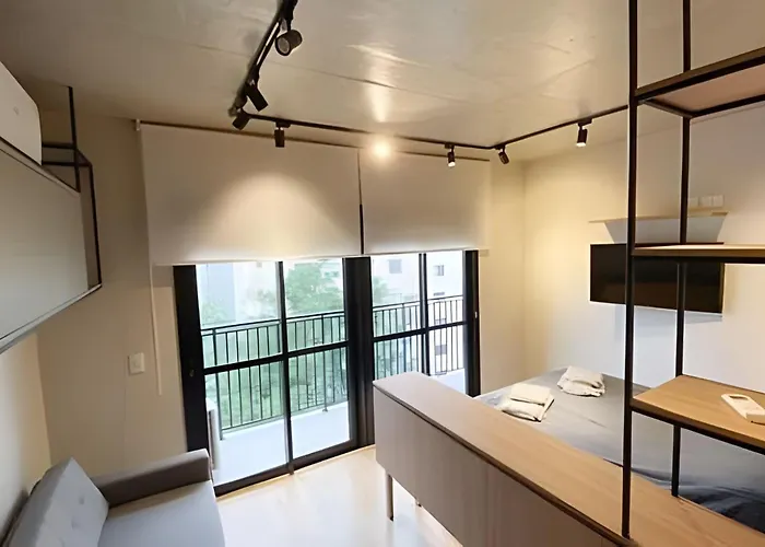 82 New Studio Next Paulista Av, Fast Wifi And Balcony