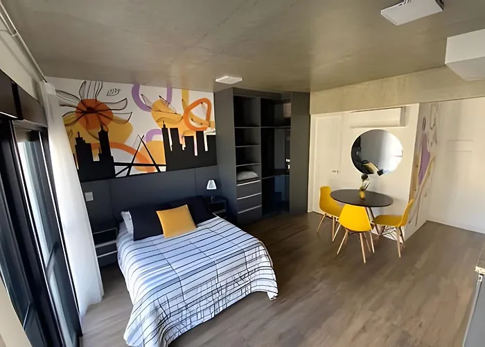 92 New Studio Next Paulista Av, Fast Wifi And Balcony