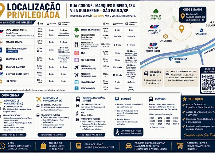 Studio mobiliado na Vila Guilherme - São Paulo/SP